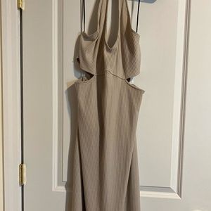 Halter Ribbed Dress